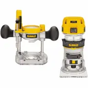 Dewalt D26204K-XE - Router 900W 1/4" Plunge + Fixed Base Variable Speed 16000-27000rpm Kitbox