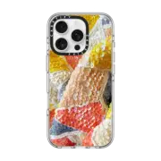 iPhone 16 Pro Clear Case MagSafe Compatible Vintage Geometric Sequins