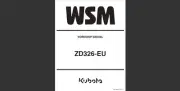 Kubota ZD326-EU ZERO-TURN MOWER Workshop manual