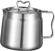 BIUDECO Cooking Oil Container Grease Pot Strainer Large Oil Canister Stainless Steel