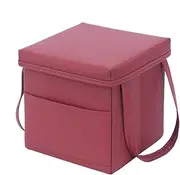 Yabauuop Car Trash Can with Storage Pockets - Convenient Auto Garbage Bag,Portable Garbage Cans Trash Bag with Side Storage Bag for Car Auto Vehicles