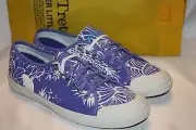 NEW NIB TRETORN Seksti Spring Floral Blue Iris Classic Sneakers Tennis Shoes 9.5