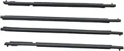 Compatible for Toyota Land Cruiser Prado LJ150 2010-2020 Window Weatherstrips Side Doors Black Moulding Trim Outer Glass Sealing Belts