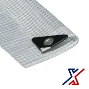 30 x 10 Clear Color 12 Mil Heavy Duty Tarp / Canopy by X1Tools/Tarps