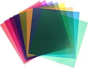 TEHAUX Lighting Filters 8pcs Film Sheets for Camera Flash Overlays for Photography