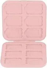 12 in 1 Game Card Case Universal Compatible with Nintendo Switch: 12 Cartridge Slots Silicon Game Storage Holder for Storage Card SDHC Memory Card and More (Pink)