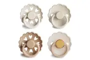 Frigg: Latex Pacifiers 4 Pack - Snowflake Dream (6-18 months)
