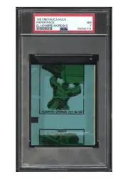 1980-1981 Incredible Hulk Sealed Pack Card Stickers Reyauca Venezuelan PSA 7