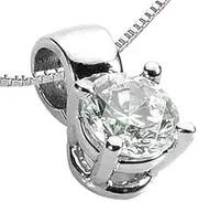 [Generic] Customize Jewel GIA/IGI 0.50 Carat Round Brilliant Cut Natural Earth Mined Diamond Solitaire Pendant In 14k White Yellow Rose Gold For Women, E -VVS, Medium, Gemstone, natural diamond