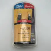 2 Hi-Speed Cable Boxed Belkin - 6ft/1.8m -USB A to B - for Printers/Scanners NEW
