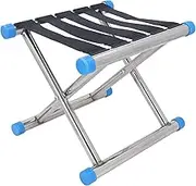 NDNCZDHC Folding Stool, 60KG/1322.8lb Load Portable Stool 600D Oxford Cloth Stainless Steel Bracket Outdoor Camping Stool (A)