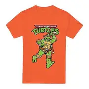 Teenage Mutant Ninja Turtles Mens Michelangelo Retro T-Shirt Orange 4XL