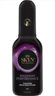 SKYN Maximum Performance Silicone-Based Lubricant 80mL Extra Long Lasting Lube
