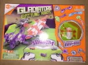 HEXBUG Gladiators Battling Robots Stadium Battle Strategy Kit W/3 Gladiators NIB