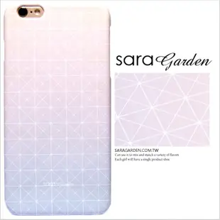 【Sara Garden】客製化 手機殼 蘋果 iPhone 6plus 6SPlus 渲染 漸層 藍粉 幾何 保護殼 硬殼