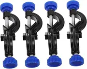 Hohopeti 4pcs Cross Clip Accessories Small c Clamps Desktop Clamp Mounting Bracket Desk Panel Clamp Multi-function Table Clamp Worker Construction Auxiliary Tools Aluminum Alloy Black