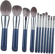 [Baluue] Beginner's Makeup Brush Kit 11 Soft Brushes for Face Foundation and Powder Easy Cleaning for Repeated Use