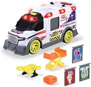 Dickie Toys - Large Toy Ambulance with Many Extras (35.5 cm) - Ambulance with Game Drone, Accessories, Light & Sound, Toy Car for Children from 3 Years