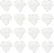 uxcell 0.9"/23mm Leaf Pendants, 100 Pack Resin Tree Leaf Beads Bulk Leaves Charm for Jewelry Making Bracelet Necklace Earring Keychain Style 1, Beige