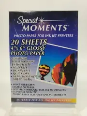 3 GLOSSY NEW SPECIAL MOMENTS PHOTO PAPER FOR INK JET PRINTERS 4" X 6", 60 SHEETS