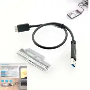 2.5" Transparent 5Gbps USB3.0 to Sata3.0 HDD Case Tool Free UASP Drive Enclosure