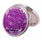 Purple Compact Make Up Mirror