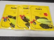 3 NJ Hand Tied Gold Long Hook w/Chart. Hair + Spinner Fluke/Summer Flounder Rig
