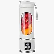 Portable Blender for Shakes and Smoothies, USB Rechargeable Personal Blender with 12 Stainless Steel Blades, 16OZ Handheld Small Juicer Fruit Mixer for Kitchen,Home, Travel, Office