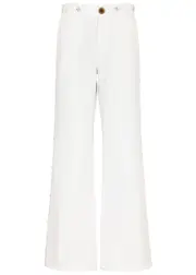 Wales Bonner Heritage Studded Wide-leg Jeans - White - 30 (W30 / UK12 / M) 30 (W30 / UK12 / M)