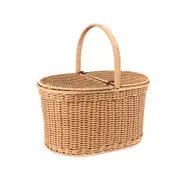 Icon Chef Handwoven Picnic Basket With Handles