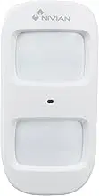 Nivian - Wireless Motion Detector Compatible with Nivian Suitable for Indoor use - Immune to Pets up to 20 kg Wide Coverage Tamper Anti-Sabotage - Easy Installation Without Cables