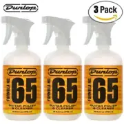 3-PACK Dunlop 6516 Formula 65 Guitar Polish and Cleaner 16oz