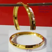 Singh Kara Gold Plated Sikh Singh Khalsa Chakri Kara Bangle THIICK STYLE