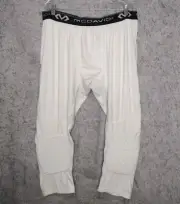McDavid Men's Teflx White Padded Compression Pants Size 3X NWT