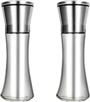 Cteryuisd Easy Clean Pepper Grinder, Stainless Steel Pepper Grinder, Manual Salt and Pepper Grinder Set (L)