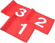KITANDOVE Golf Training Flags 3pcs Set Anti-Wear Golfing Practical Numbered Golfing Flags for Outdoor Play