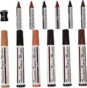 TOVINANNA 1 Set Furniture Repair Markers Color Wood Stain Touch Up Pens for Floors Furniture Easy Application Instant Drying Blends Light to Dark Convenient Repair
