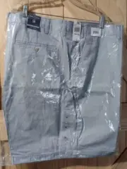 Nautica Deck Shorts Stretch Men's 58W Big True Quarry Blue/Gray New