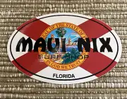 Maui Nix Decal Sticker State of Florida Flag