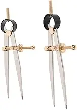 HEALSOPTHY 2Pcs Leather Craft Marking Gauges Durable Dividers for DIY Sewing and Furniture Crafting Practical Tools for Mechanical Marking and Leather Making