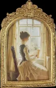 Vintage Inspired Victorian Gold Ornate Frame DD