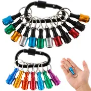 19Pcs 1/4 Inch Hex Shank Screwdriver Bit Holder Keychain for Drill Bits Drive/