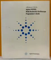 Agilent / HP 86100-90003 2000 86100A Wide Bandwidth Oscilloscope Prog. Guide.