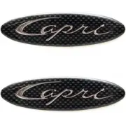 Bayliner Boat Raised Decal Sticker | Capri 3 1/2 Inch Silver (Pair)