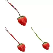 Strawberry Cell Phone Lanyard Strap Charm Phone Charm Phone Lanyard Strap