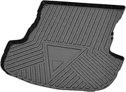 X AUTOHAUX Flat Face Cargo Liner Rear Trunk Mat Trunk Cargo Luggage Boot Tray Mat Stripes and Triangles Pattern for Mitsubishi Outlander 2014-2021 Anti-Slip