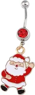 [Generic] Belly Button Ring Navel Rings for Women Cute Dangle Screw Studs Barbell Piercings Sexy Jewelry Christmas Party