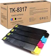 [YOUTOP] TK8317 TK-8317 Toner Cartridge TK-8317K TK-8317C TK-8317M TK-8317Y High Capacity Replacement for Kyocera TK-8317 TK8317 for TASKalfa 2550ci Printer