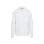[Dries Van Noten] Dries Van Noten-Navy And Blue Corran Cotton Shirt-Uomo L STAND