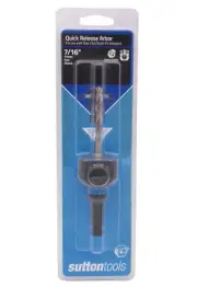 Sutton Tools Quick Release Arbor 7/16" 11mm Hex For One Click Multi Fit Adapters